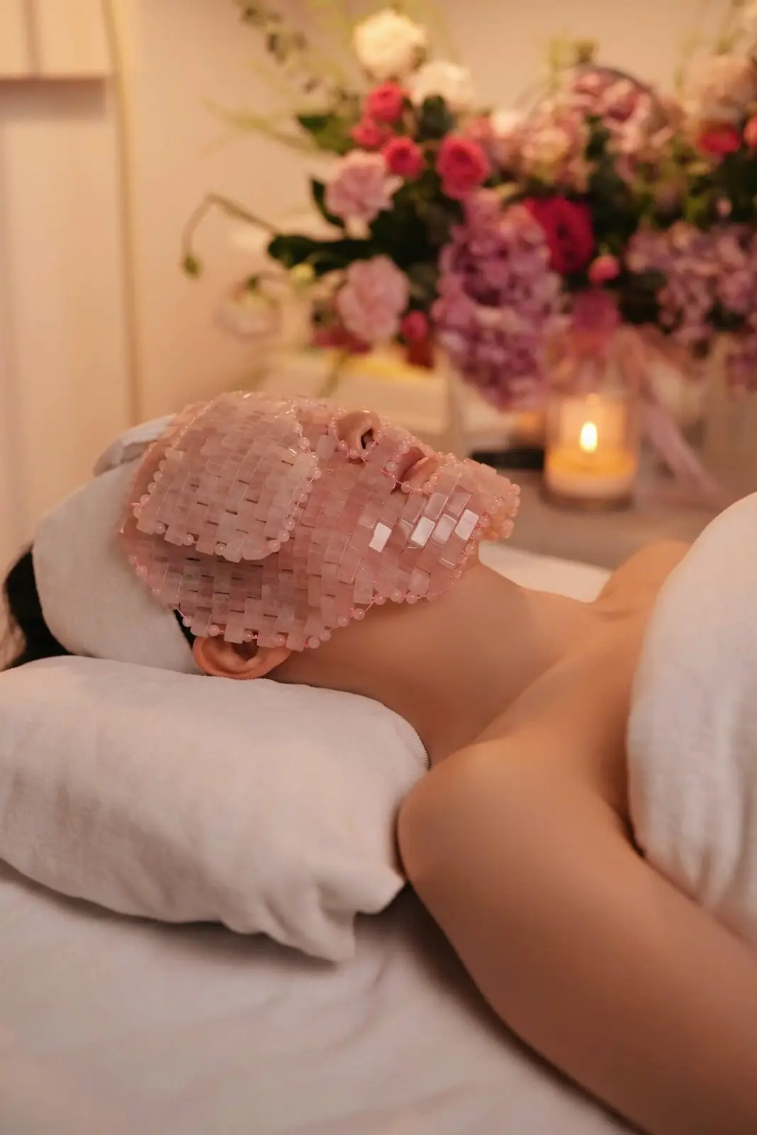 Rose quartz mask