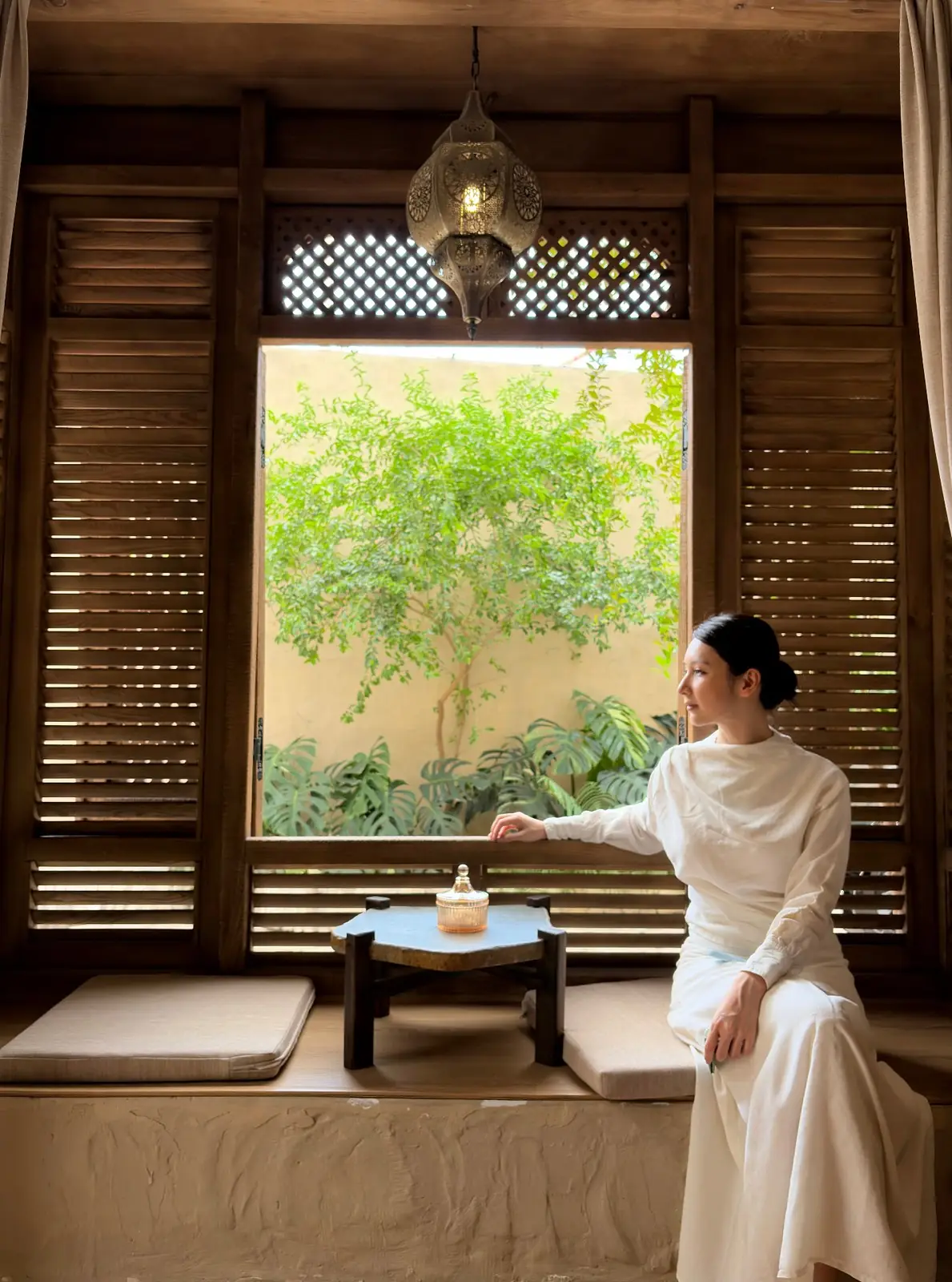 Tea nook by the garden window